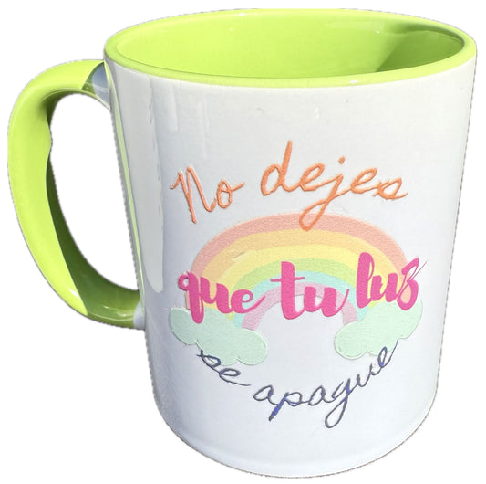 Taza con mensaje con motivaciónal
