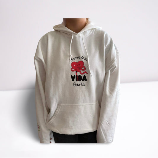 Hoodie “El amor de tu vida eres tu” con gorro